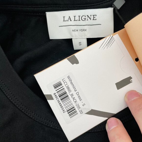 La Ligne Wilhelmina Black Midi Dress | Women’s Size Small - Picture 6 of 8